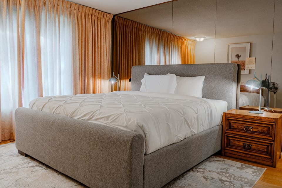 King bed in Bedroom 2 (Master Bedroom)
