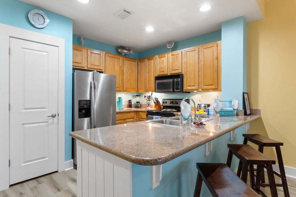 Full-Size Kitchen with Bar Seating