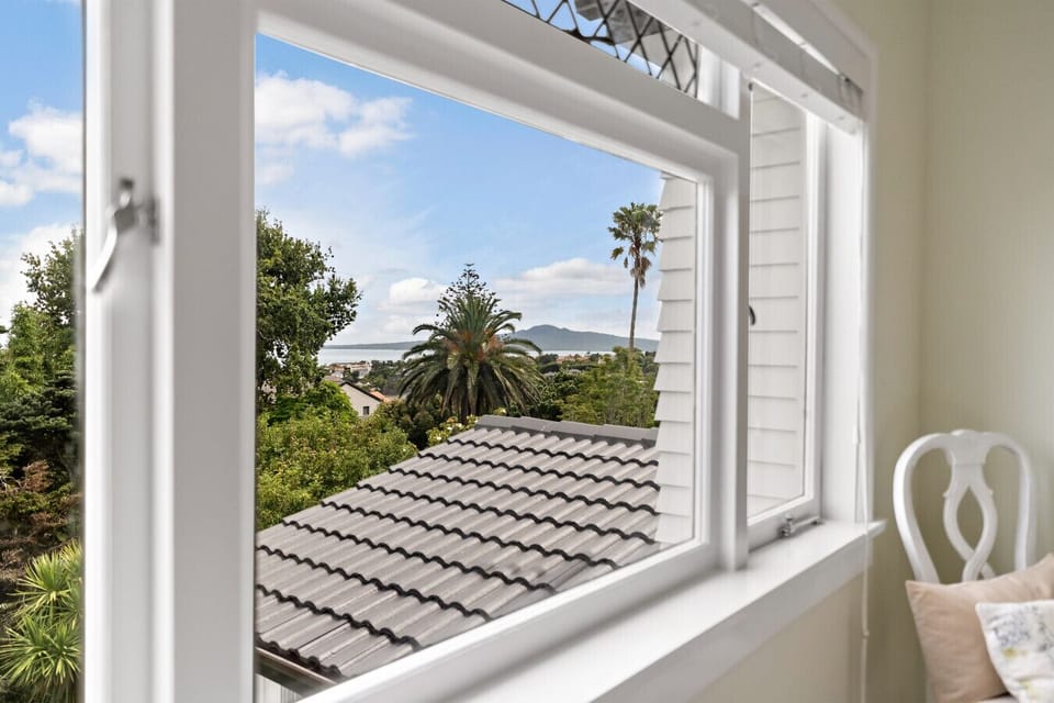 Rangitoto views from the bedroom