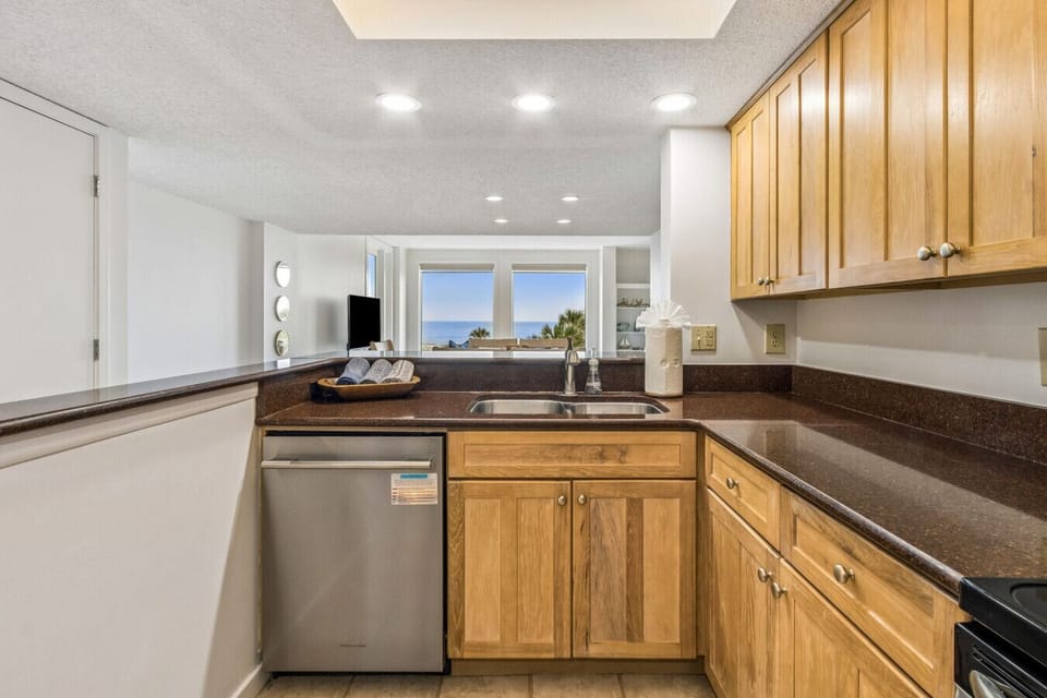 Kitchen with Ocean Views