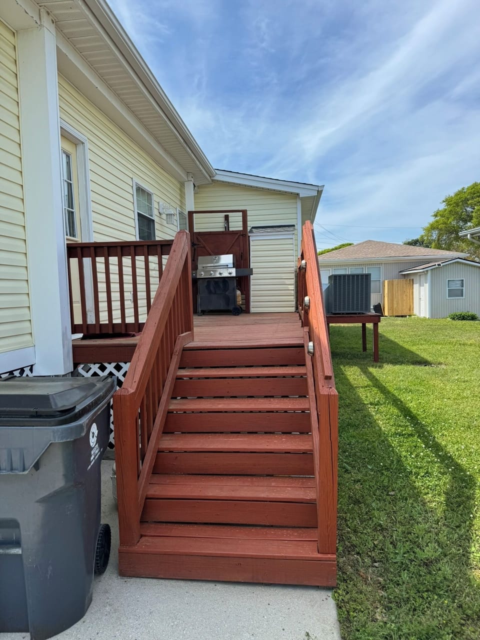Back Deck with Grill and Outdoor Shower