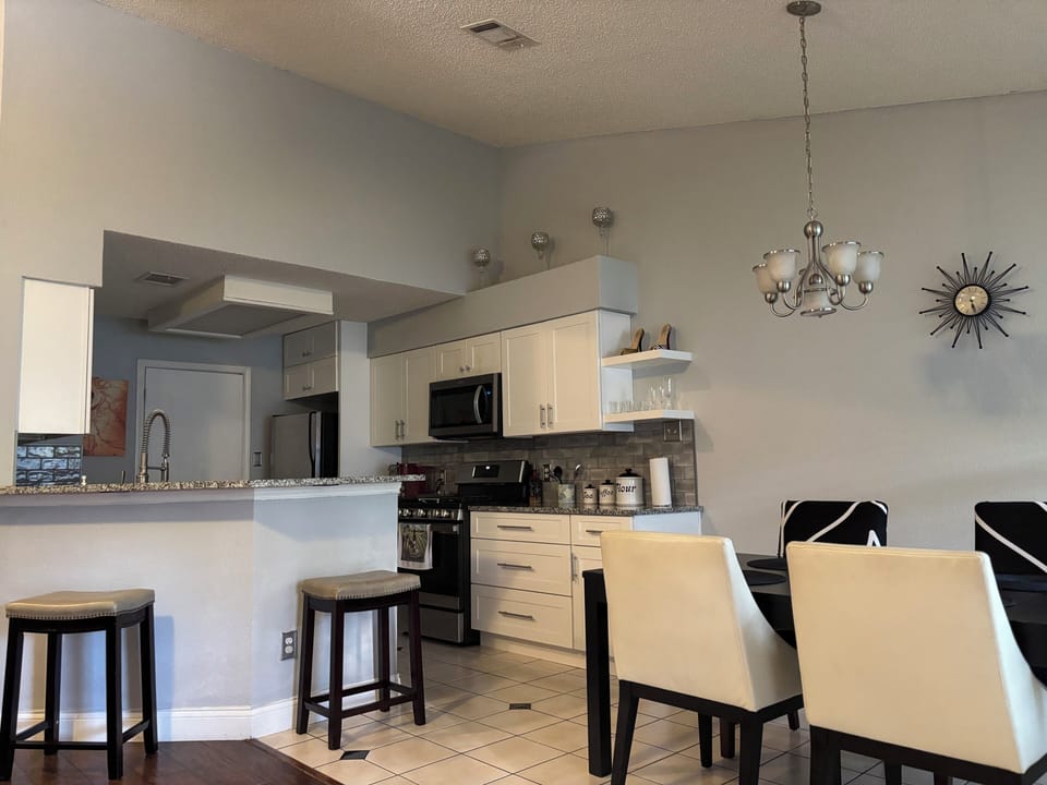 Kitchen and dining area