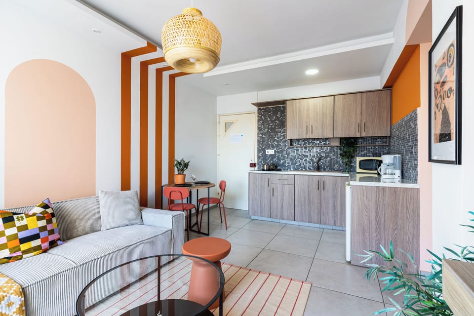 Apartment, 1 Double Bed with Sofa bed, Kitchenette, Sea View | Living area | Smart TV, Netflix, streaming services