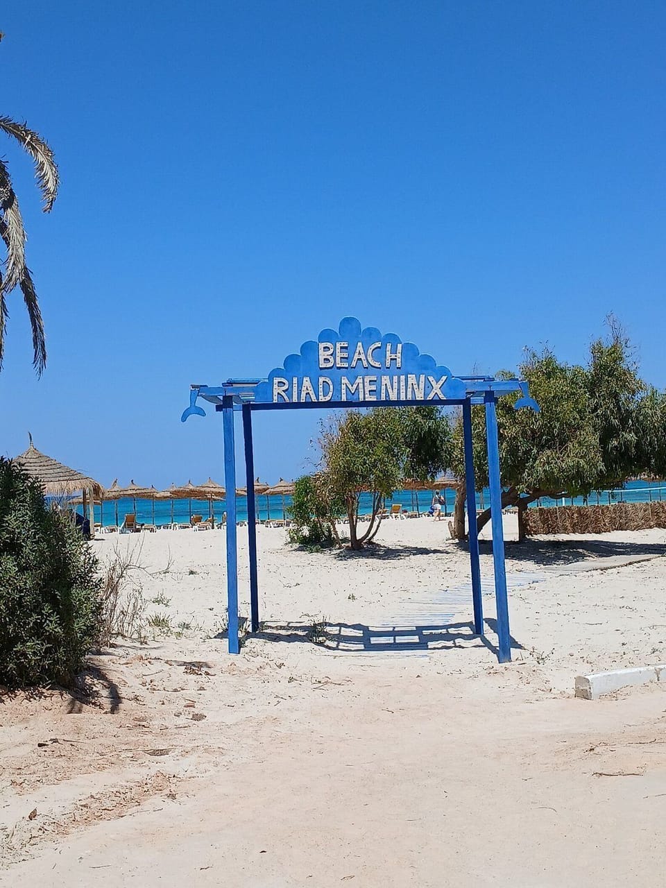 Private beach
