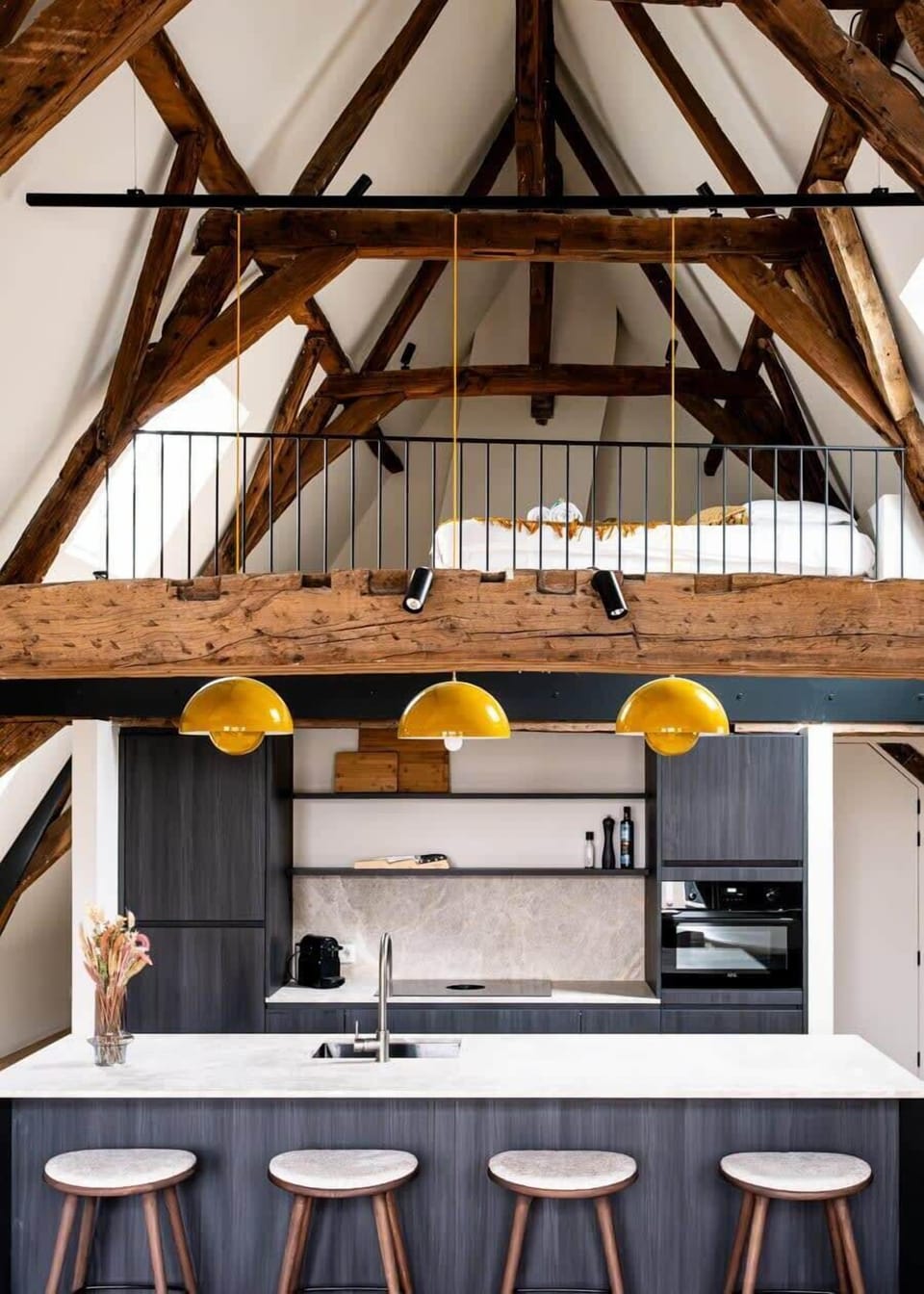 Modern open kitchen with all amenities