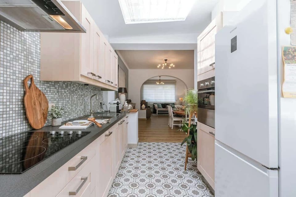 Rustic fully equipped kitchen