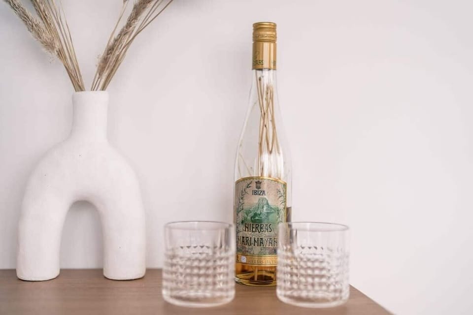 Complimentary Hierbas drink