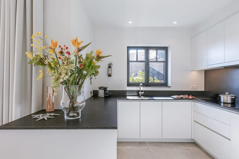 Open and fully equipped kitchen