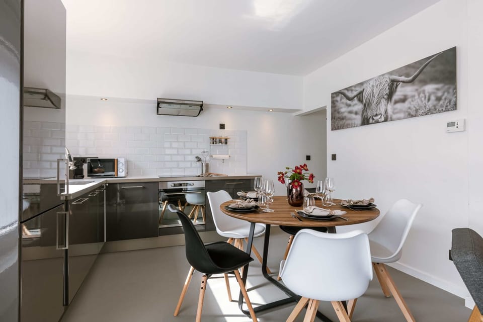 Bright dining area