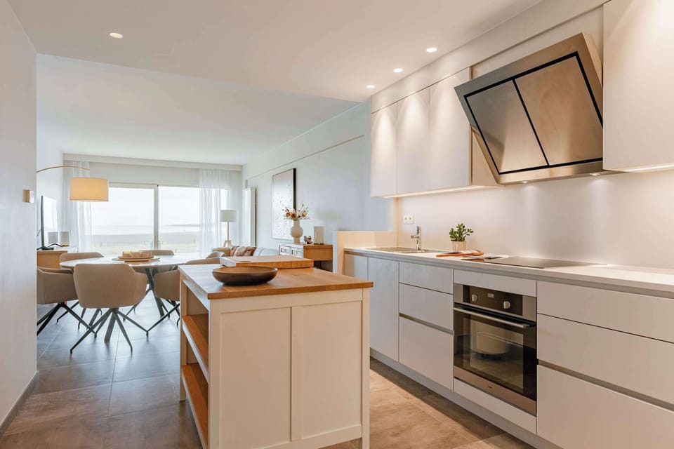 Fully equiped kitchen with oven
