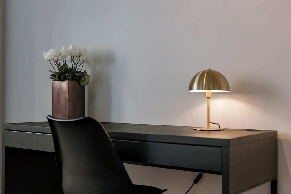 Desk in the bedroom