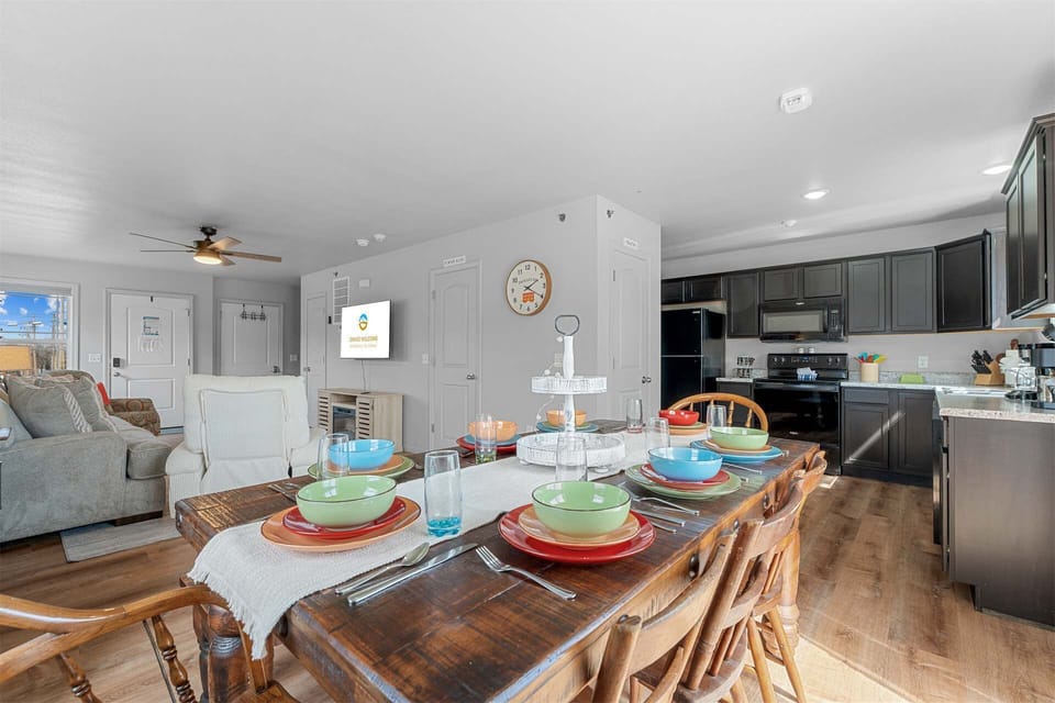 Make mealtime memories together at the dining table, seating 8​