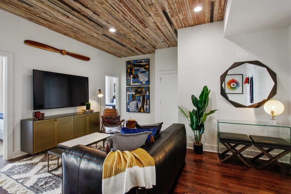 Living Room + TV| Open Concept Single Story Layout | Second Floor