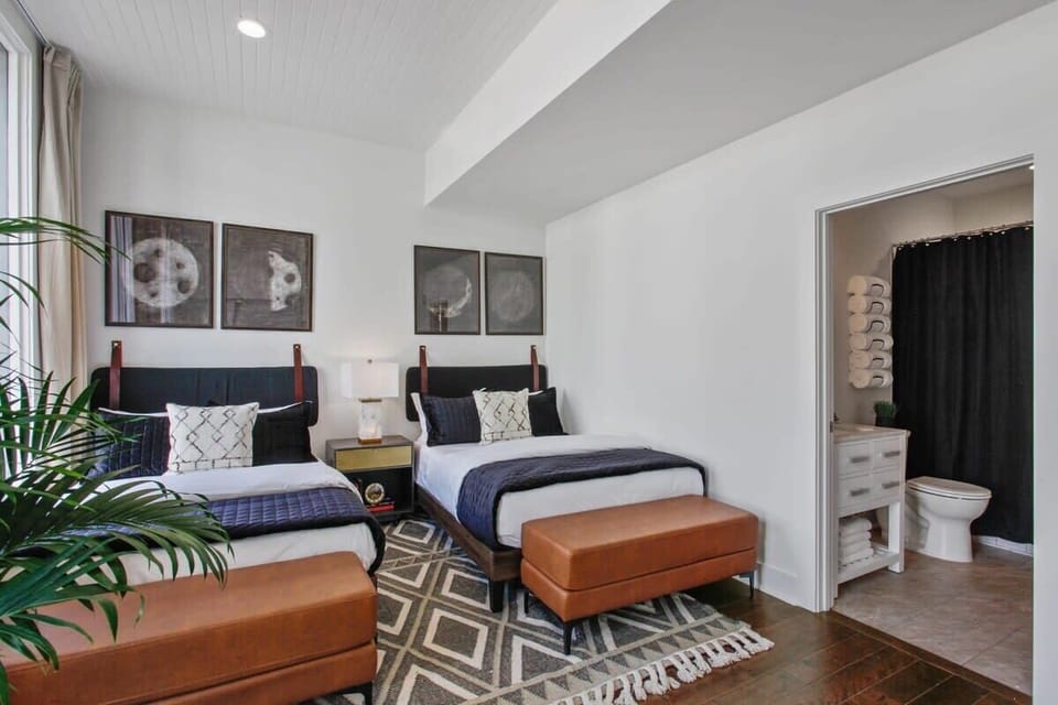 Bedroom 3 | Two Full Beds and Ensuite on Single Story Level | Second Floor