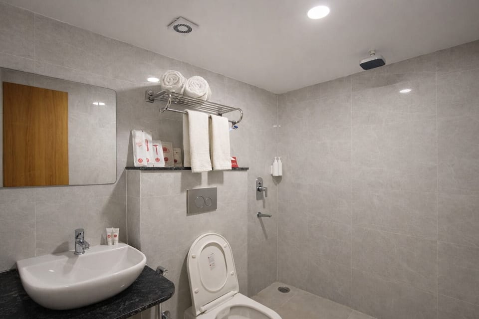 Premium Room | Bathroom | Shower, rainfall showerhead, free toiletries, hair dryer