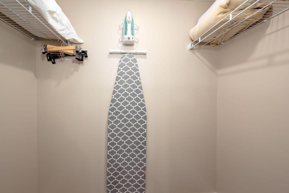 Walk-in closet with additional comforts!