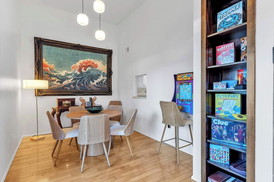 Playroom with lots of board games!