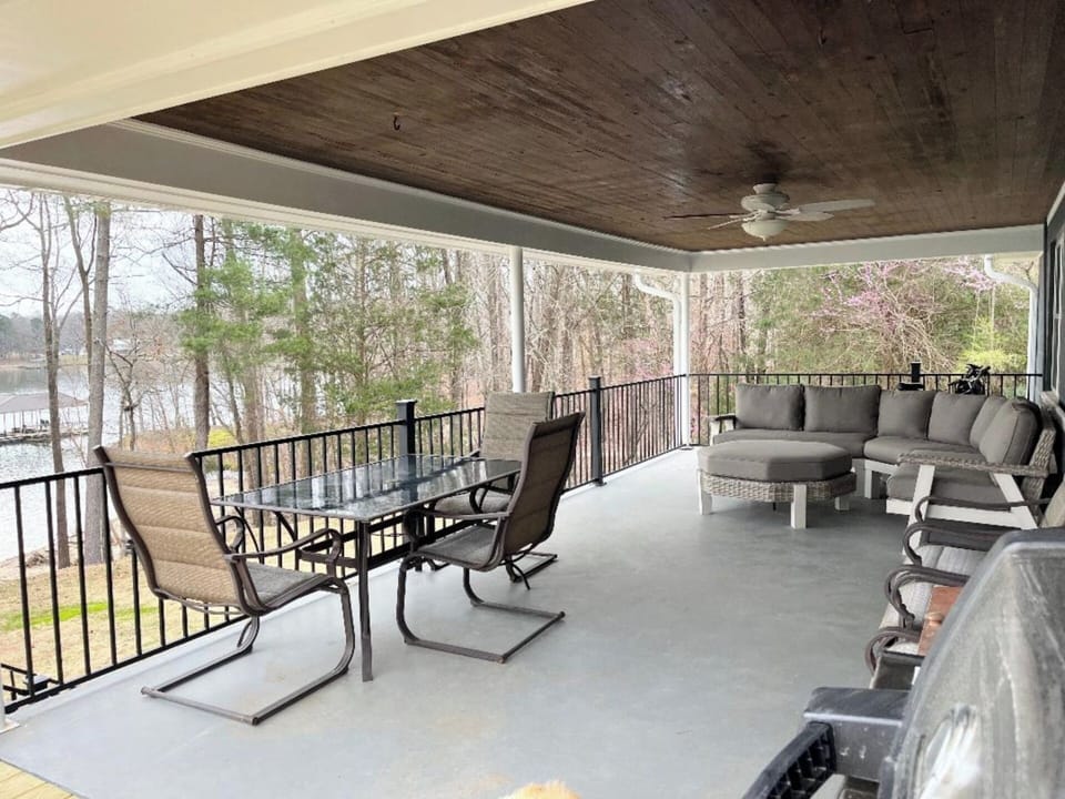 Covered large deck