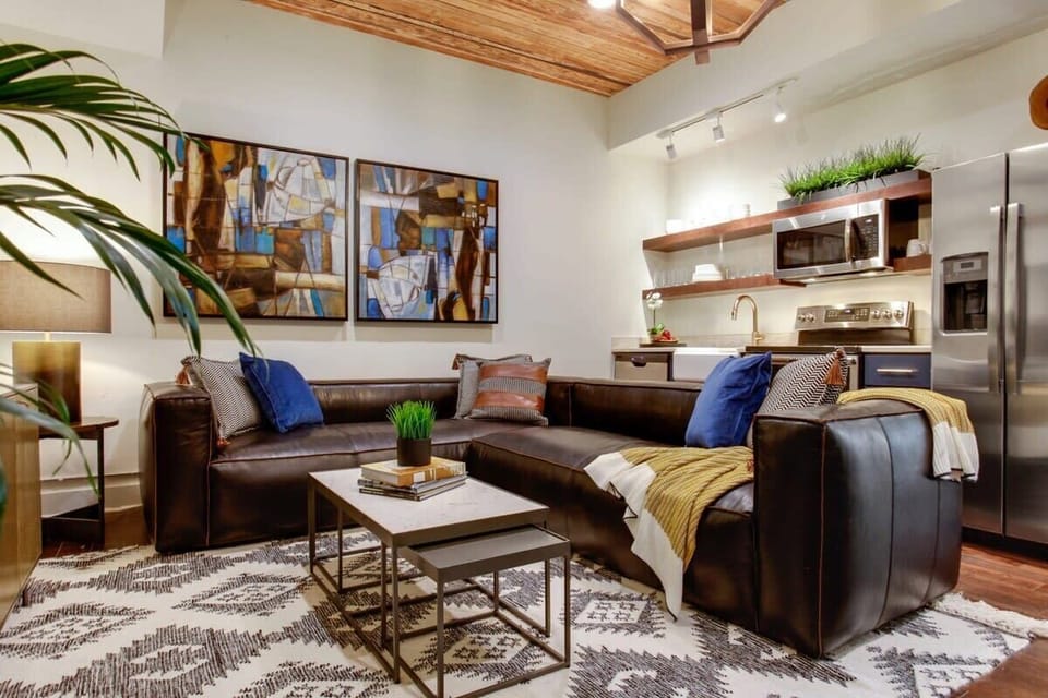 Open Concept Living Room | XL Flat Screen TV | Central Common Area