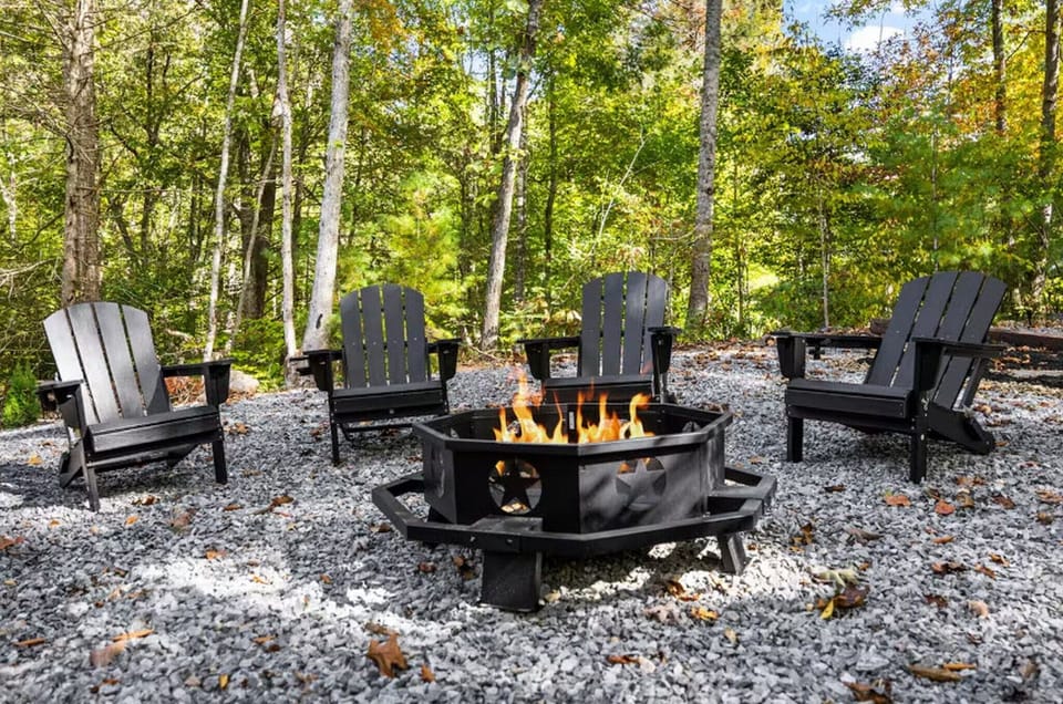 Private Outdoor Fire Pit for cozy nights