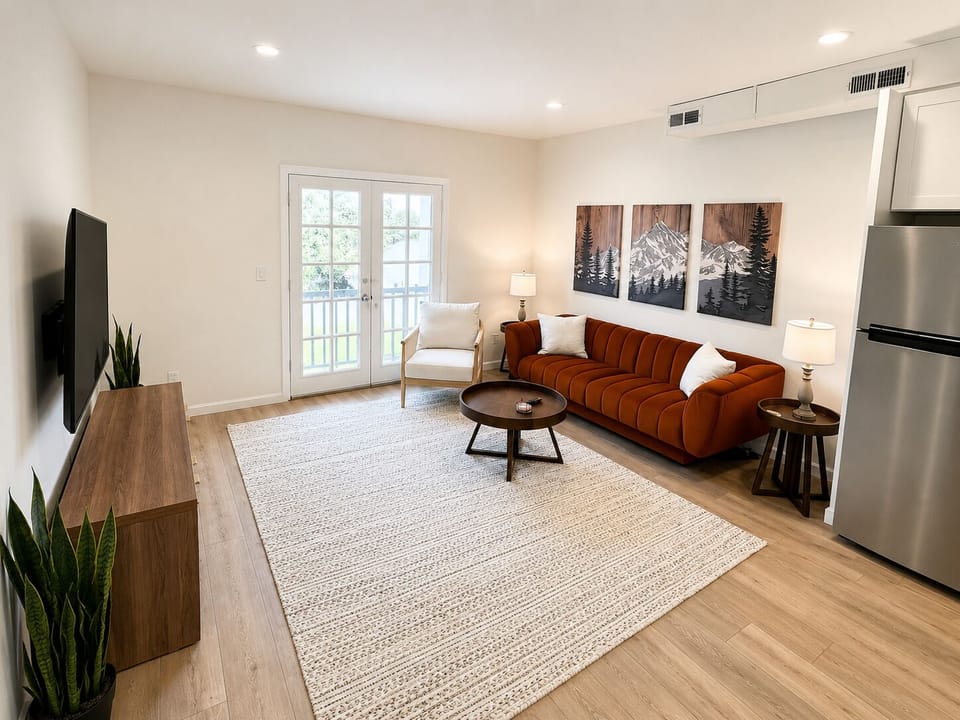 Kitchen and Living Room