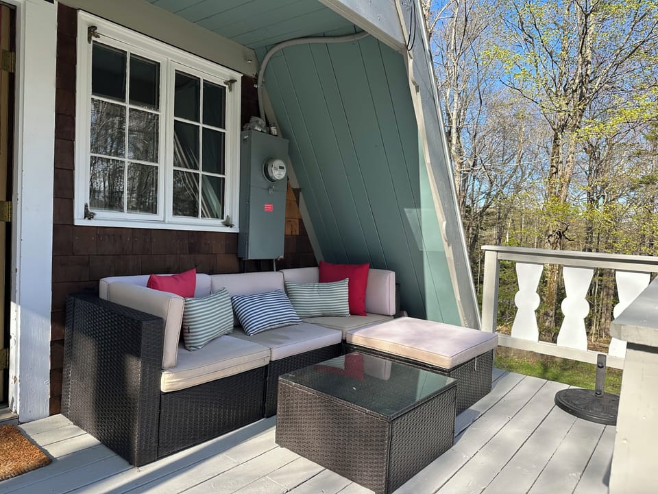 Take a nap or enjoy your morning coffee on the sunny deck