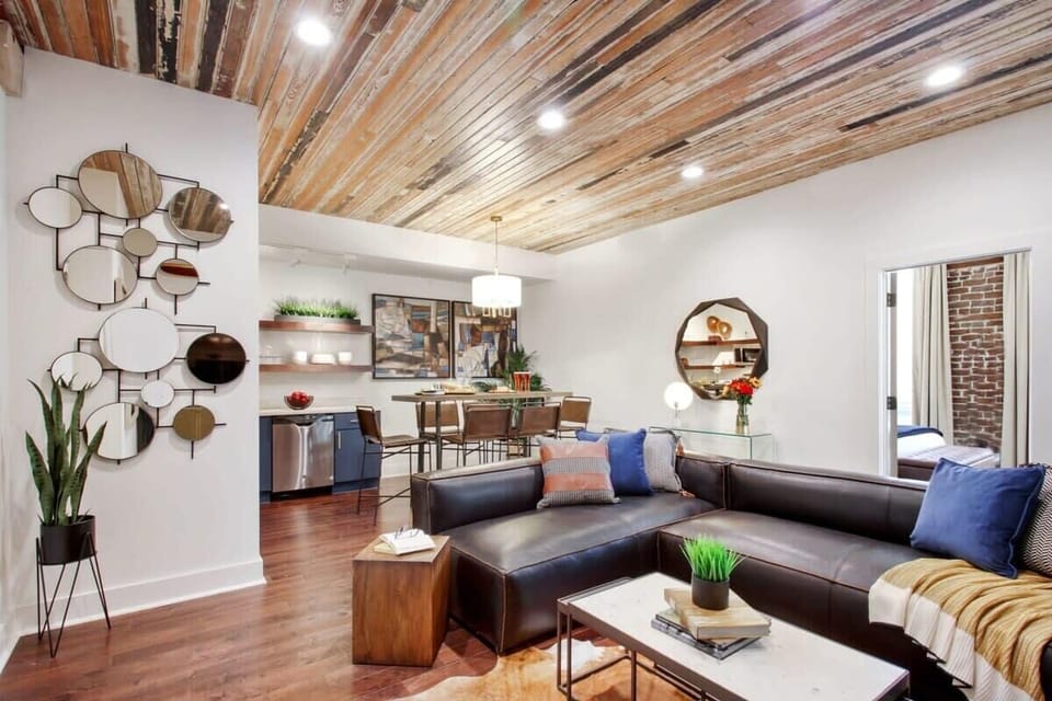 Unit 203 | Open Concept Living Room | XL Flat Screen TV | Central Common Area