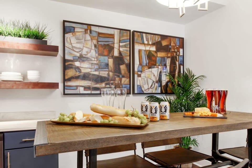 Unit 203 | Open Concept Dining Area | Indoor Dining Table | Group Seating