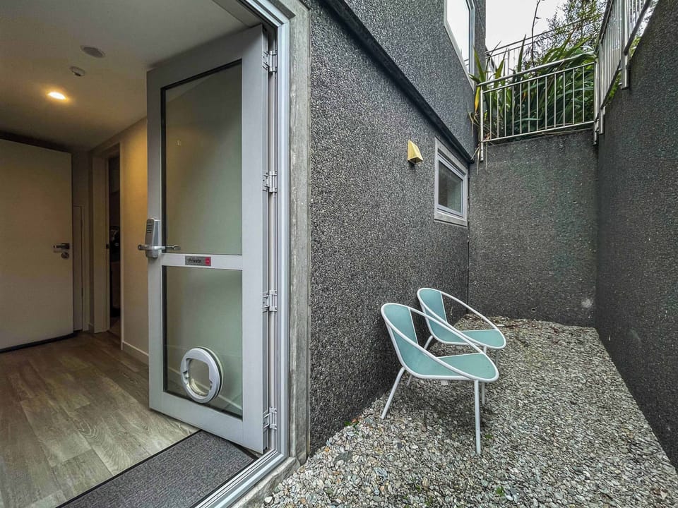 Your private sitting area, directly beside the studio entrance 
