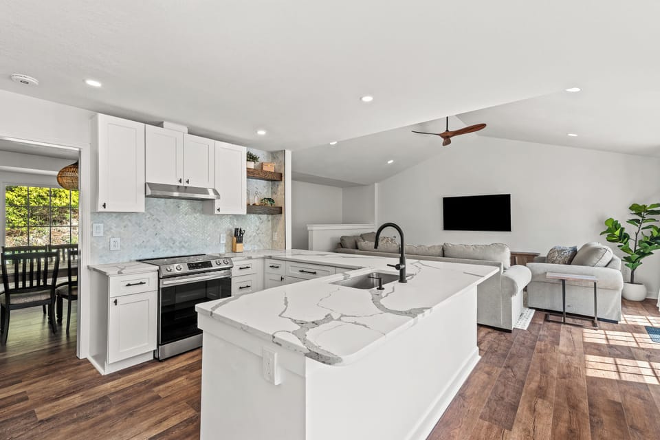 Fully stocked kitchen