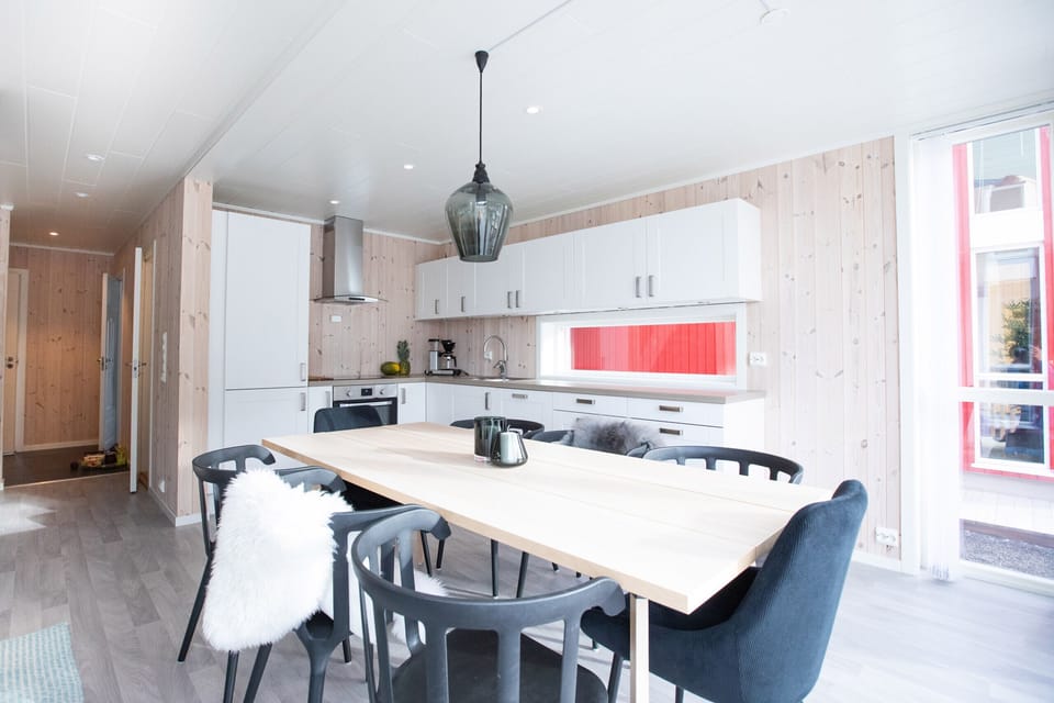 Kitchen and dining area