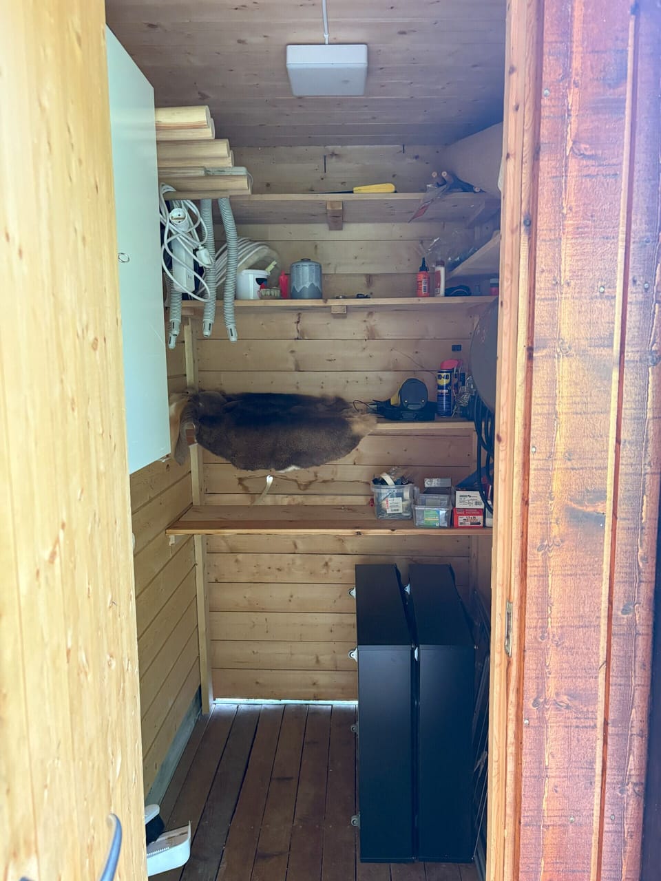 Outside storage room