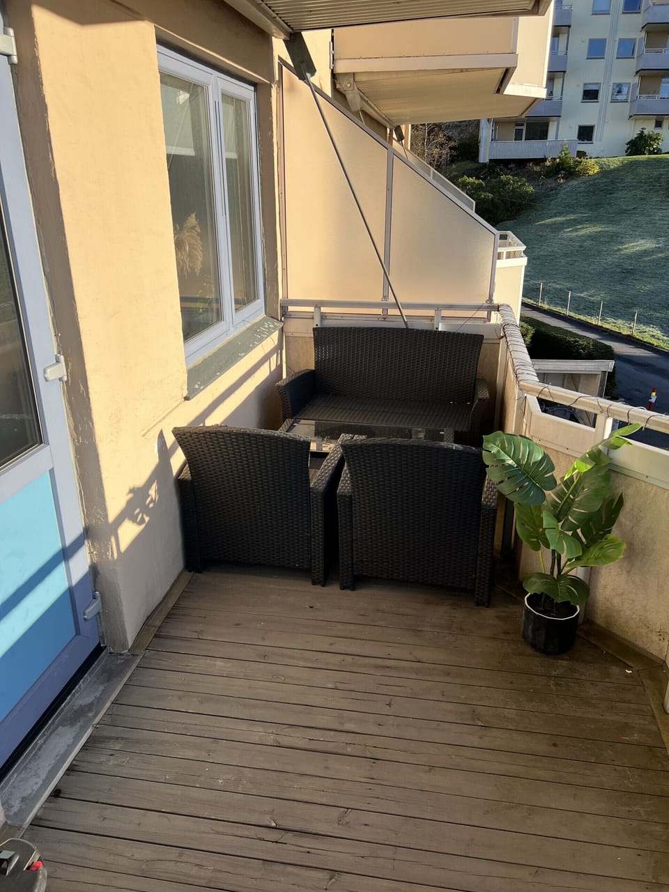 Cosy balcony where you can relax after a day with exploring.