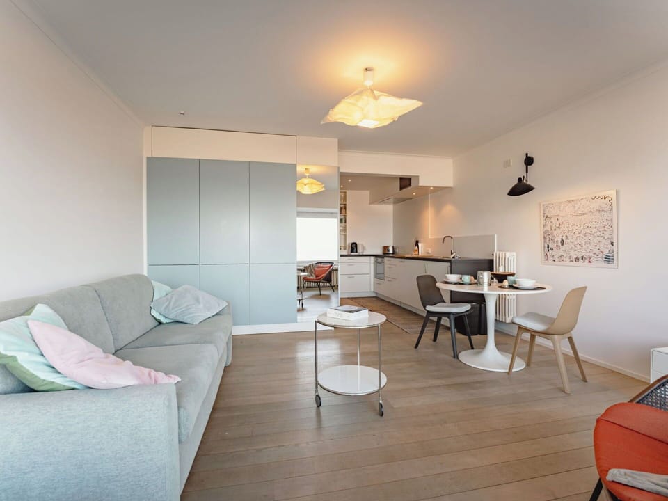 Furniture, Interior Design, Flooring, Floor, Wall, Ceiling, Wood, Room, Light Fixture, Living Room