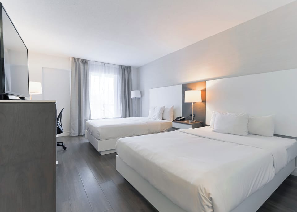 Superior Room, 2 Queen Beds, Annex Building | Desk, iron/ironing board, free WiFi, bed sheets