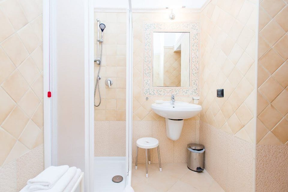Basic Double or Twin Room | Bathroom | Shower, free toiletries, hair dryer, bidet