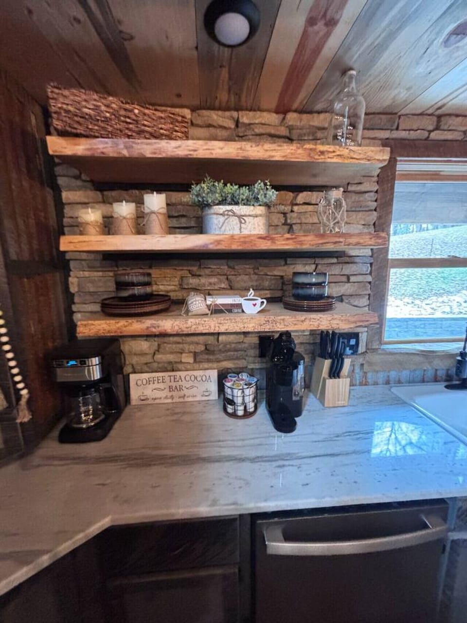 Our fully equipped coffee and tea station is ready for your perfect hot cup, anytime of day!