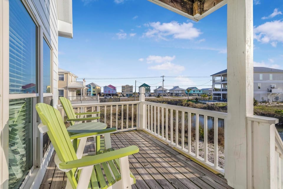 Private balcony with coastal views
