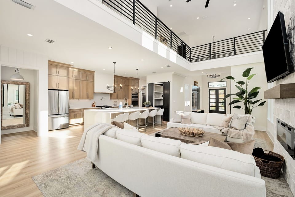 A luxurious setting where comfort extends to every corner of the room.