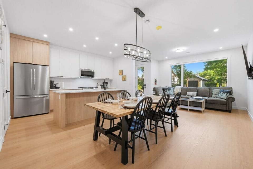 Bask in the natural light of our open-concept main floor, featuring large windows.