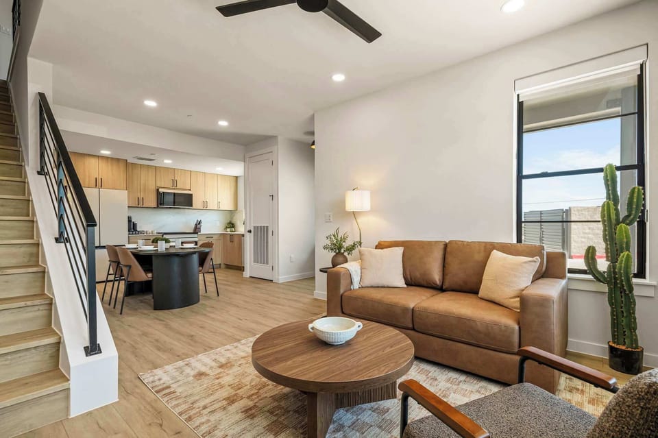 Living room with sofa bed