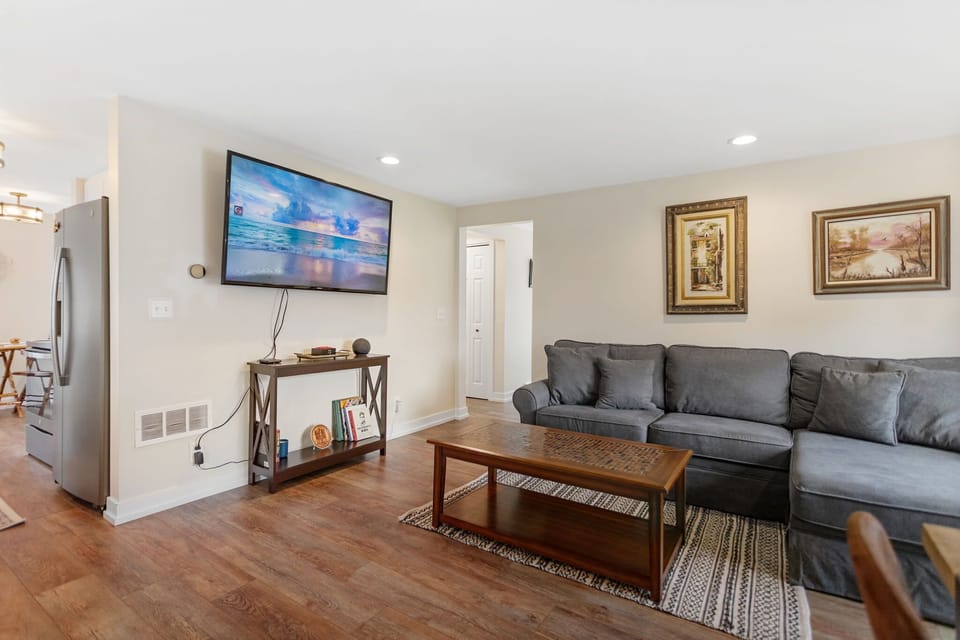 Living Area with Smart TV + Queen Sofa Bed