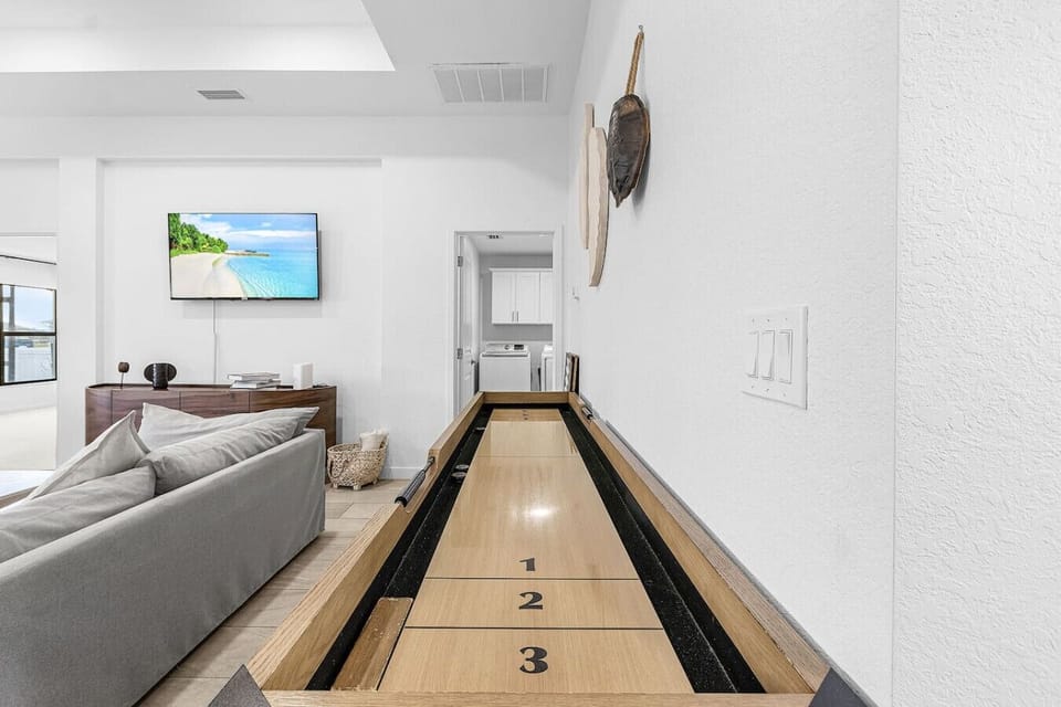 Shuffleboard table currently unavailable - repairs in the works