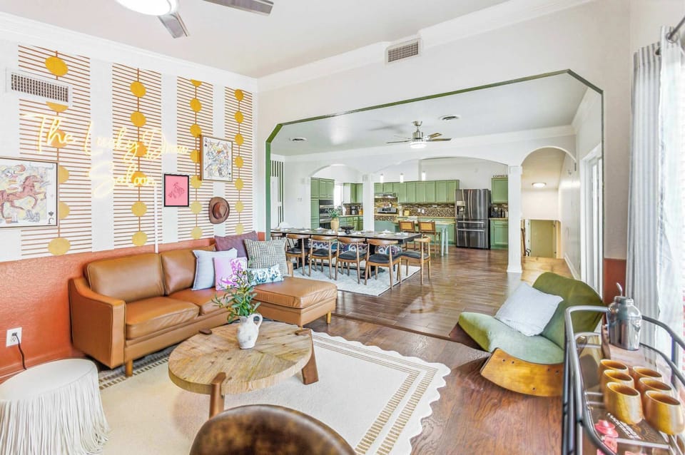 Open, airy, and ready for gatherings, solo time, or spontaneous dance-offs.
