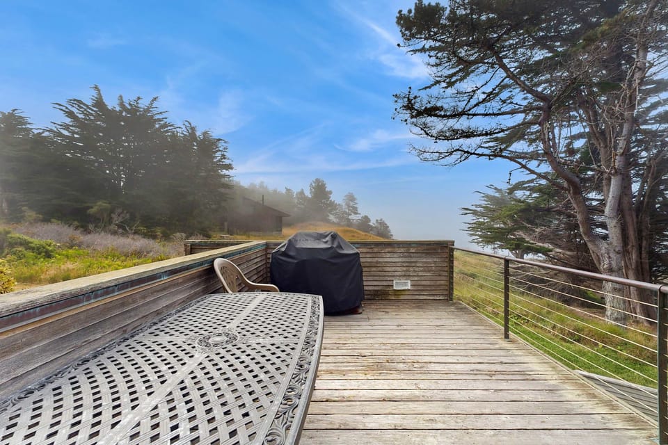 Step onto the deck to savor your evenings, where the fresh sea breeze and stunning vistas create an unforgettable outdoor experience.