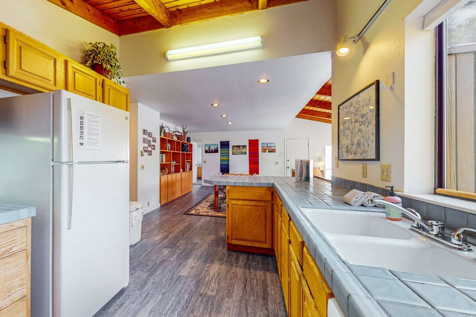 Embrace the open flow of the kitchen into the dining area, making it easy to entertain or enjoy casual family breakfasts.