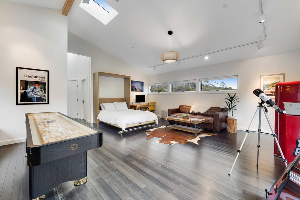 Your personal retreat awaits in the master bedroom, where natural light and cozy furniture create a serene atmosphere for restful nights.