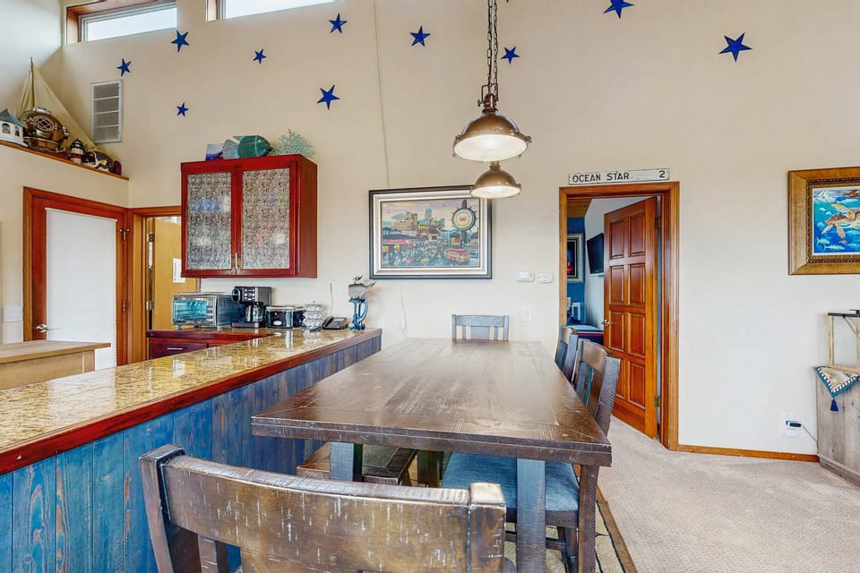 Gather around the dining table for delightful meals and conversation, where every moment becomes a cherished memory.