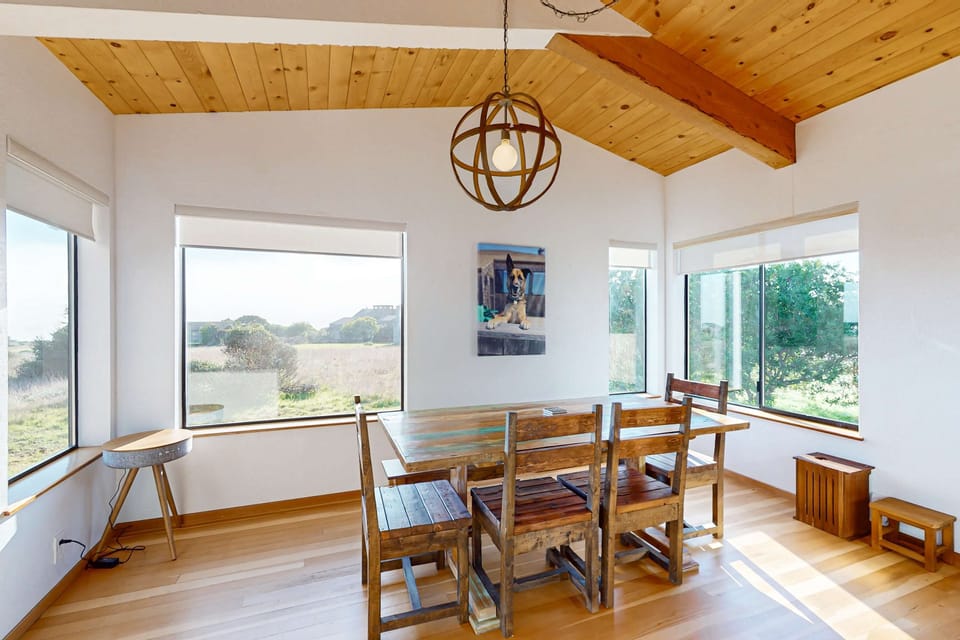 Gather around the dining table, where every meal is accompanied by picturesque views, creating unforgettable dining experiences.