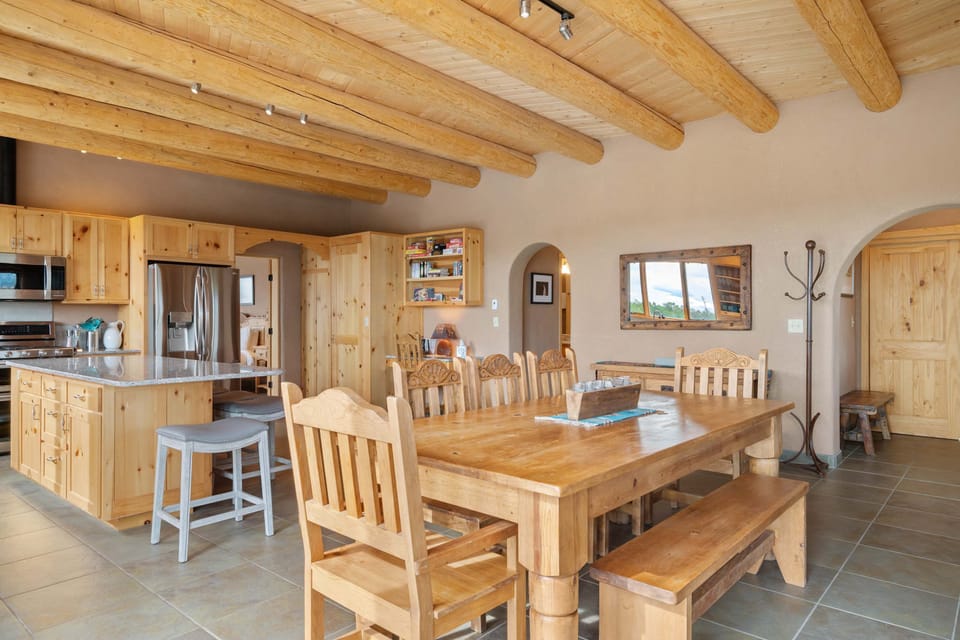 Linger over breakfast together where the kitchen meets the dining table